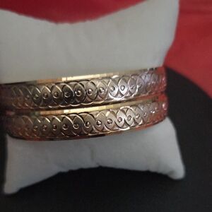 Elegant Goldtone Bangles
